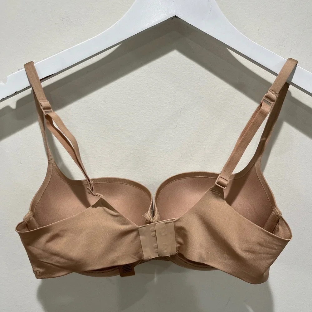 SKIMS Fits Everybody Push Up Bra Women 34C Tan Nude Neutral Everyday Minimalist - Picture 2 of 6